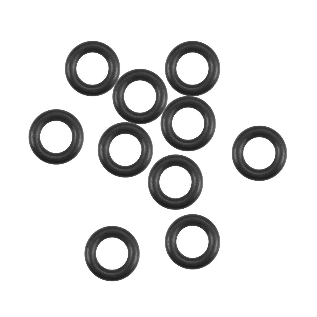 Nitrile Rubber O-Rings 8.1mm OD 4.5mm ID 1.8mm Width, Metric Nitrile Rubber Sealing Gasket, Pack of 10