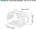 Plastic Tubing Clamps, 20pcs 1/8"-1/4" Tube OD Adjustable Tube Clamp Laboratory Pinch Valve Flow Control Hose Clamp