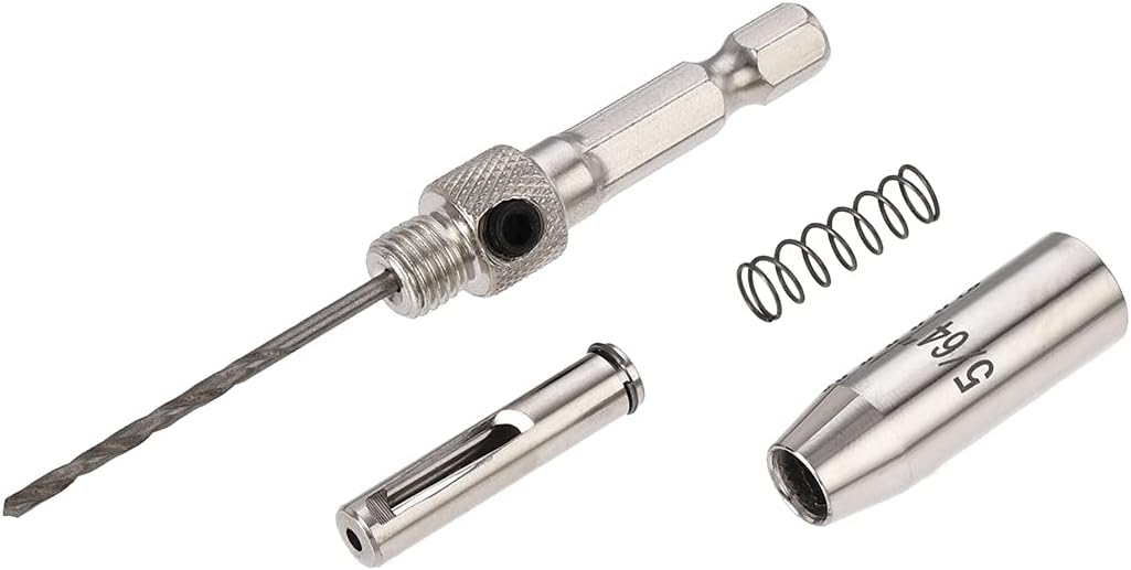 Selbstzentrierender Hinge Tapper Kernbohrer, Lochbohrer, 5/64 Durchmesser, für Holzverarbeitung, Silber