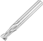 Square Nose End Mill, 6mm Tip Dia Solid Carbide Uncoated CNC Router Bits 2 Flute Spiral Milling Cutter HRC55 with 6mm Shank 50mm (2-inch) Length