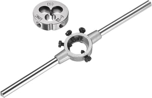 Runder Stahlstockgriff für Wrench Halter 20mmx7mm M4-M6 Metrisch & Metrischer Runder Stahlstock 6#-32 UNC 0.8" OD Maschinenthread Rechtsdrehung Drehstock