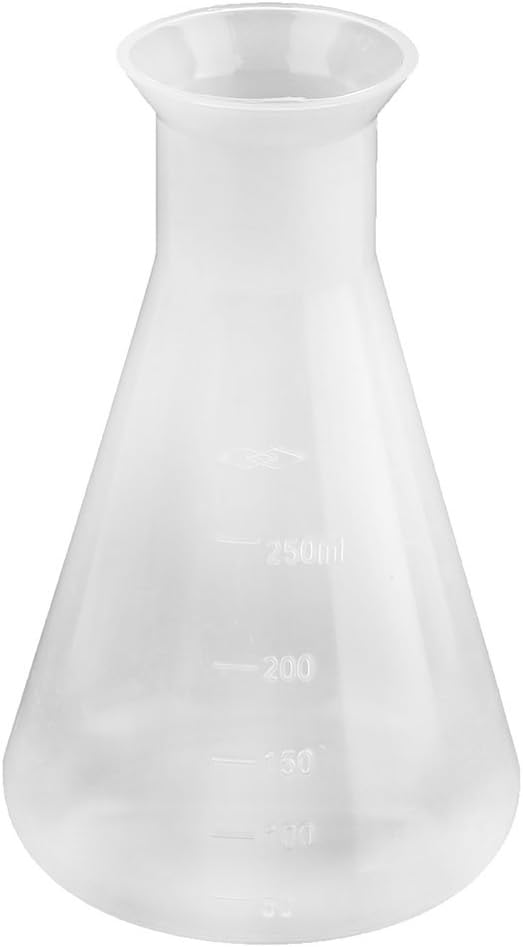 Plastic Kitchen Laboratory Water Liquid Container Measuring Cup Beaker 250ml Clear