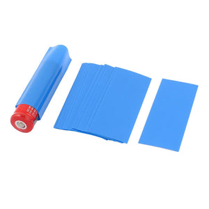 20pcs 18.5mm Dia PVC Heat Shrink Tubing Blue for 1 x 18650/18500 Battery