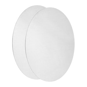 2Pcs Aluminum Disc, 6"(150mm) Diameter 0.02"(0.5mm) Thickness 1060 Aluminum Circle Plate Round Sheets for Metal Stamping