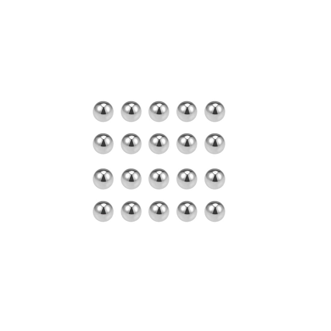 Precision Balls 3/16" Solid Chrome Steel G25 for Ball Bearing Keychain Wheel 50pcs