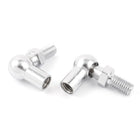 Rod End Ball Bearing, Right-Hand Female Thread M8x1.25mm and Right-Hand Male Thread M8x1.25mm, Steel Ball Joint Gas Spring Connector 2 Pcs