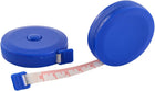 LinkMejor Plastic Tailor Round Shape Retractable Tape Measure Soft Ruler 1.5M 2pcs Blue