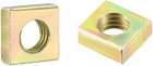 Square Nuts, M5x8mmx3mm Yellow Zinc Plated Metric Coarse Thread Assortment Kit, 25 Pcs