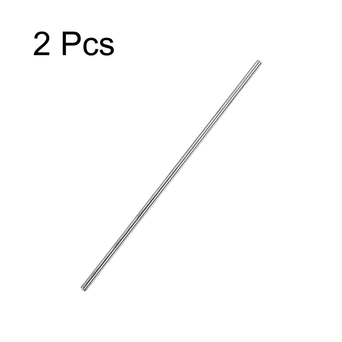 3mm x 100mm 304 Oțel Inox Solid Rotundă pentru Craft DIY - 2 buc