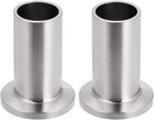 304 Stainless Steel Fitting Long Weld Clamp Ferrule Fits Clamp 19mm x 40mm 2Pcs