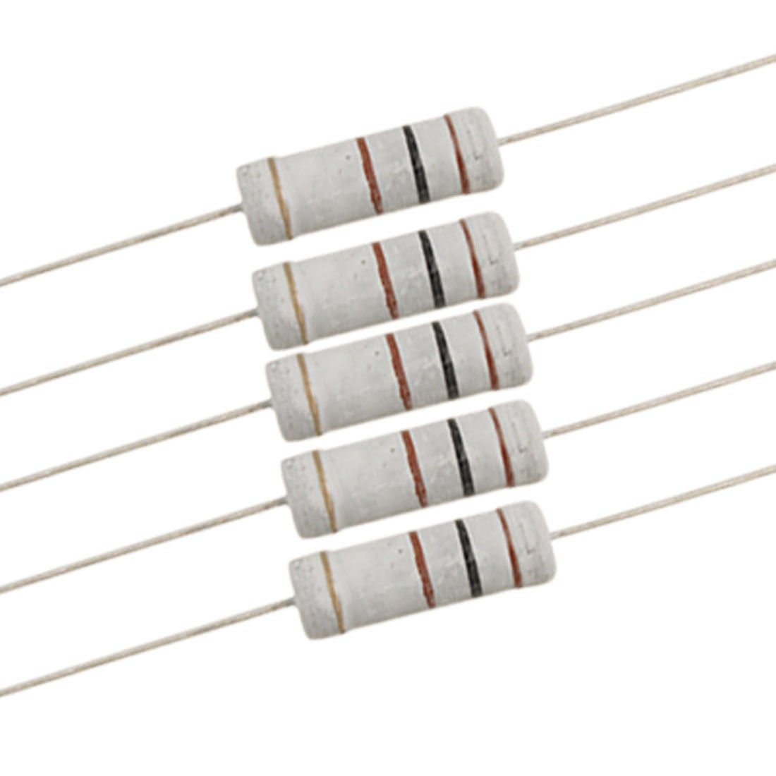 10 x 5W 700V 100 ohm Metal Oxide Film Resistors Through Hole
