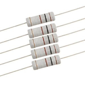 10 x 5W 700V 100 ohm Metal Oxide Film Resistors Through Hole
