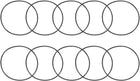Nitrile Rubber O-Rings 95mm OD 90mm ID 2.5mm Width, Metric Sealing Gasket, Pack of 10