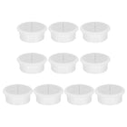 10pcs Cable Hose Snap Bushing Grommet Protector 50mm Mount Dia White Plastic Cable Snap Locking Bushing Grommet