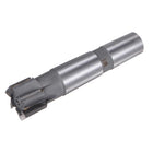 Square Nose End Mill, 40mm Cutting Dia C1 Tungsten Carbide Tip 6 Straight Flutes Milling Cutter with MT4 Morse Taper Shank