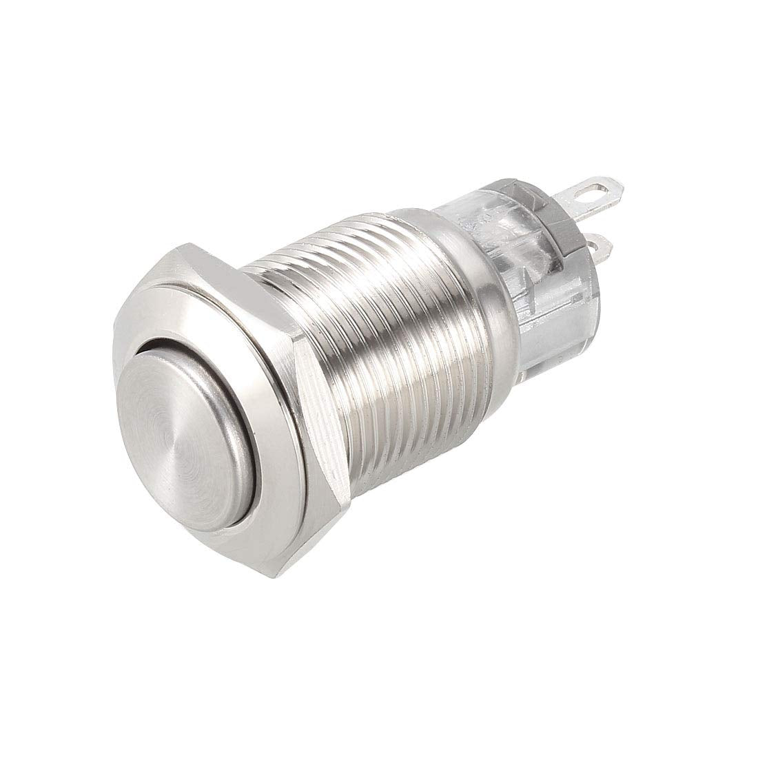 Momentary Metal Push Button Switch High Head 16mm Mounting NC NO COM AC 250V 5A Bulge Type