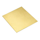 Brass Sheet, 4" x 4" Metal Sheets 0.1" Thickness H62 Brass Plates for DIY Crafts, Electrical, Repairs, Industry