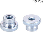 Knurled Thumb Nuts, 10Pcs M8x1.25mm Iron Round Knobs Fasteners for 3D Printer Parts