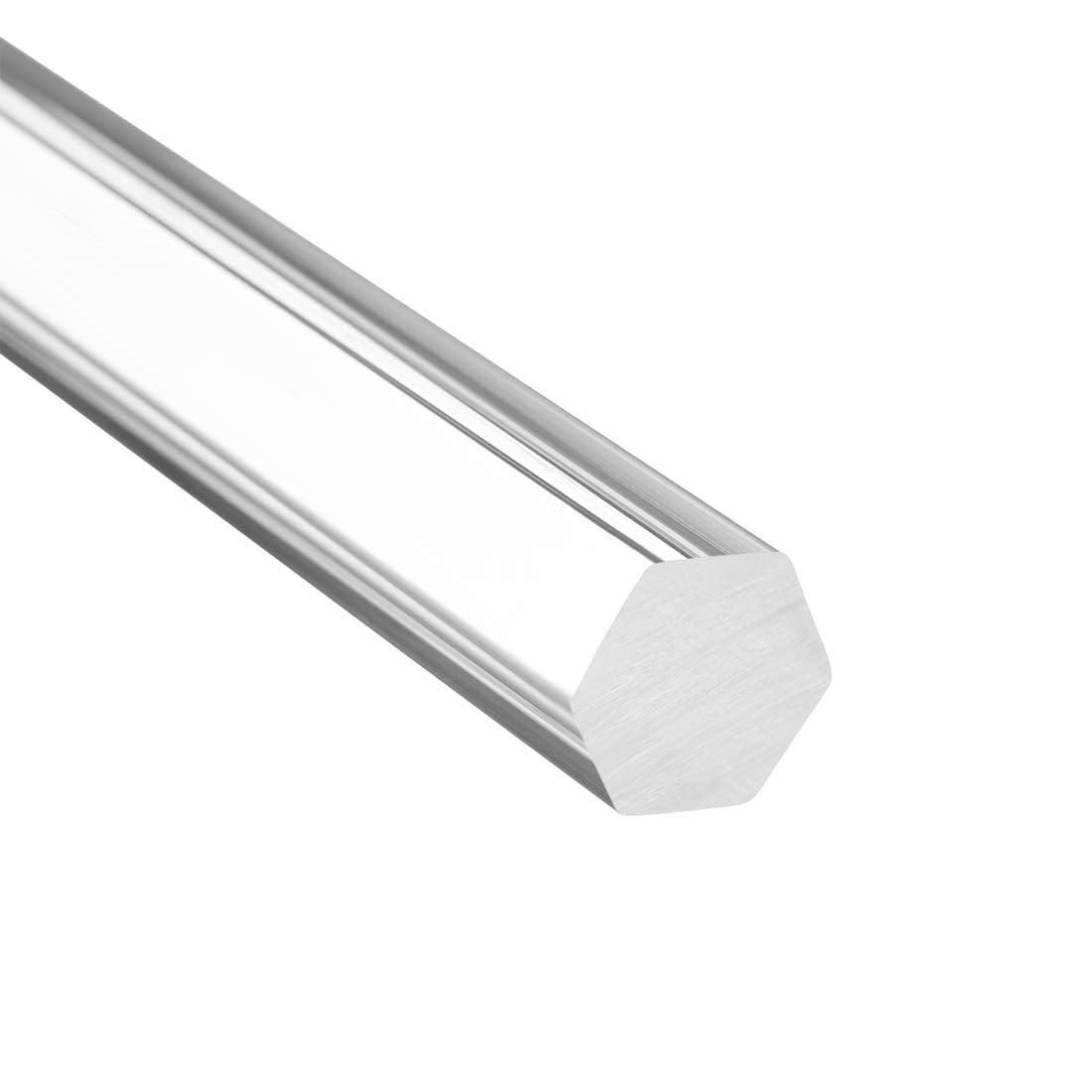 Akryl sekskantstang, Gennemsigtig, 12mmx12mmx250mm Gennemsigtig, Fast Plastic PMMA Bar Stick 3stk