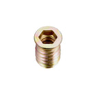 Wood Furniture M8x20mm Threaded Insert Nuts Interface Hex Socket Drive 50pcs