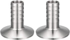2 Pcs Fitting 1.99-inch Clamp to 3/4-inch Hose Barbed Adapter Pipe Coupling