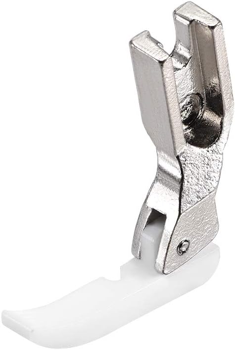 LinkMejor #T36LN Narrow Zipper Foot with Plastic Bottom Suitable for Most of Industrial Sewing Machines White