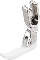 LinkMejor #T36LN Narrow Zipper Foot with Plastic Bottom Suitable for Most of Industrial Sewing Machines White