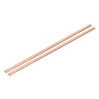 2 Pcs Copper Flat Bar, 0.08" x 5/16" x 13'' C110 Solid Copper Bus Bar Stock Plate Solid Metal Sheets for DIY Crafts, Repairs, Electrical (2mm x 8mm x 330mm)