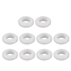 10pcs Double Side Rubber Grommet Eyelet Ring Wire Gasket White 16mm Inner Dia