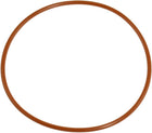80mm Outside Dia 2.5mm Thick Flexible Silicone O Ring Seal Brick Red