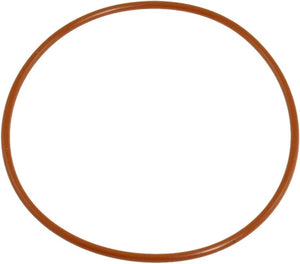 80mm Outside Dia 2.5mm Thick Flexible Silicone O Ring Seal Brick Red