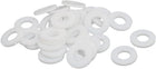 18mmx8mmx2mm PTFE Flat Washer Flange Gasket White 30pcs