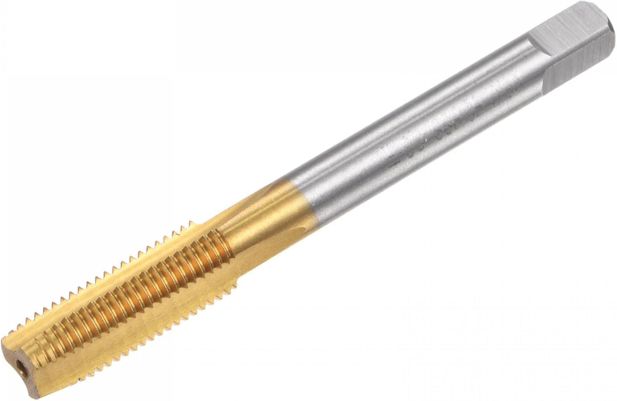 Straight Flute Taps, M8 x 1 Metric Left Hand Titanium Coated M35 Cobalt High Speed Steel Machine Tapping Screw Thread Milling Tap Machinist Repair Threading Tool