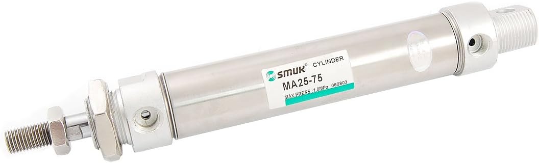 25mm Bore 75mm Stroke Double Acting Mini Pneumatic Air Cylinder