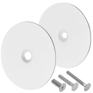 LinkMejor Dörrhål Cover Platta 2-5/8" Lås Cover Hål Fyllplatta Vit