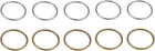 O Ring Buckle, 40mm ID Black 10pcs and 45mm ID Bronze Tone 10pcs Zinc Alloy Fasteners for Bag DIY