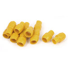 PVC Wire Cable Terminal End Insulated Sleeve Caps with 15 Piece, 250 mm, Yellow