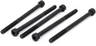 M4x60mm Partially Threaded Hexagon Socket Head Cap Screws Bolts Black 5pcs