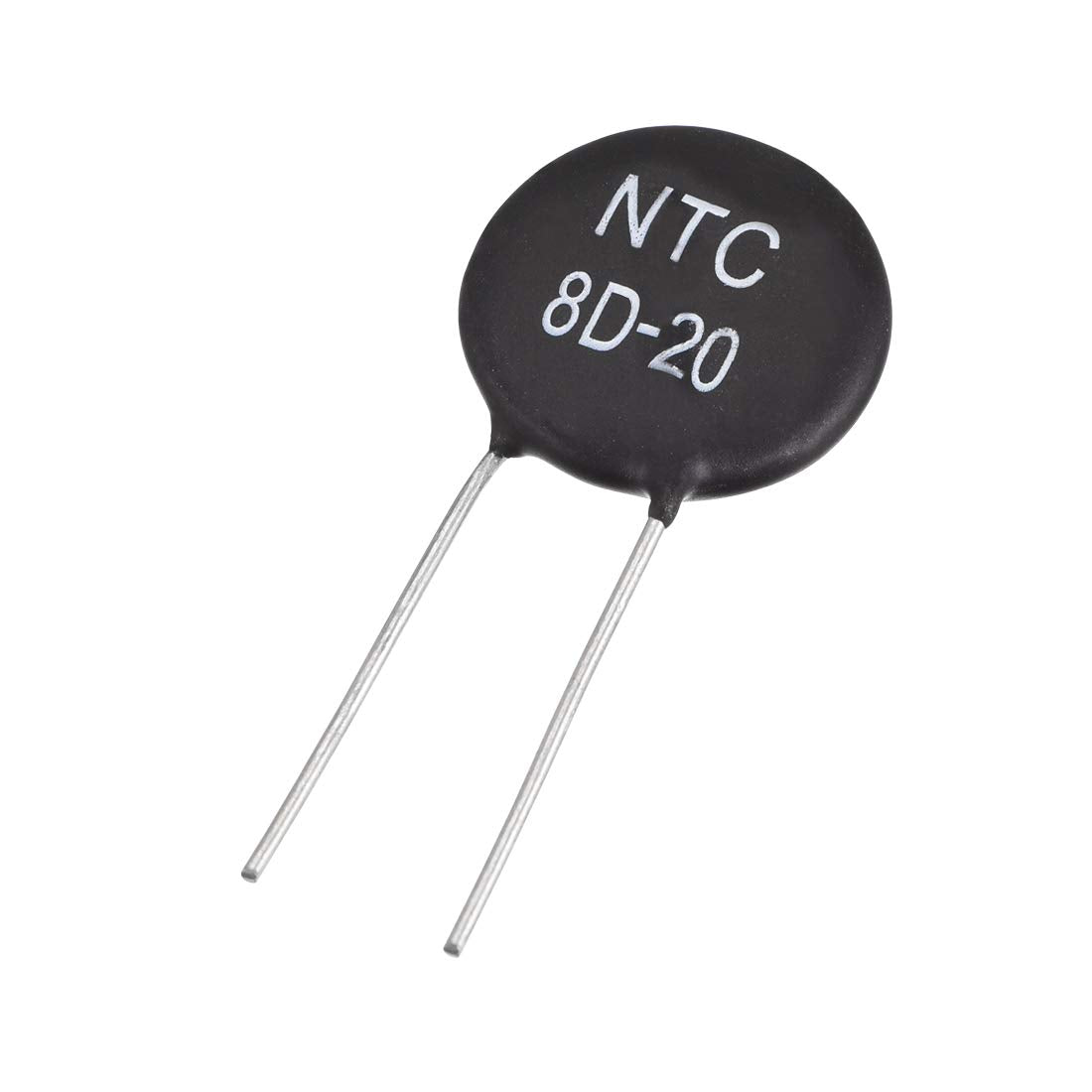 NTC Thermistor Resistors 8D-20 6A 8 Ohm Inrush Current Limiter Temperature Sensors Pack of 5