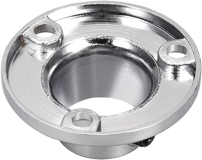 クローゼットウォードローブロッドフランジ、16mm/0.63インチ径、ソケットブラケットサポートホルダー for パイプ 4Pcs