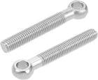 M12 x 80mm 304 Stainless Steel Machine Shoulder Lift Eye Bolt Rigging 5pcs