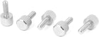Computer PC Case M4 x 12mm Stainless Steel Flat Head Knurled Thumb Screw 5pcs
