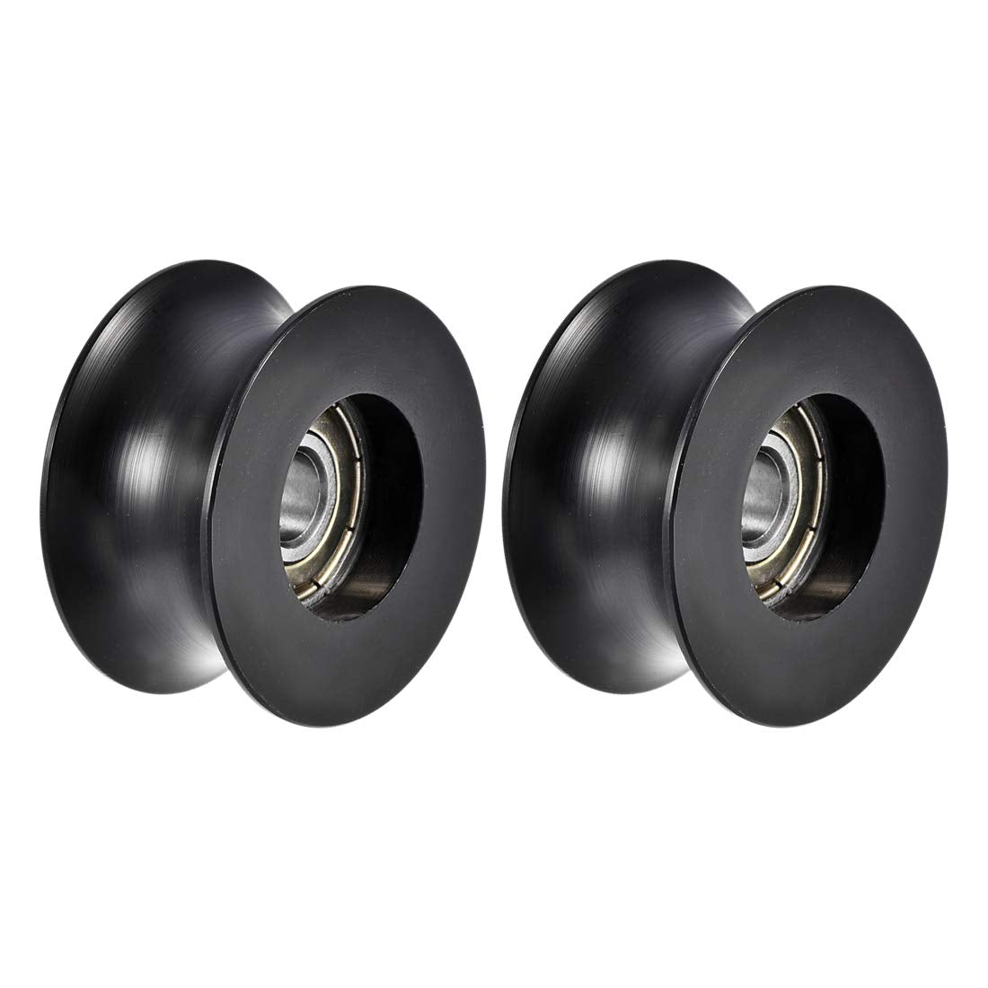 0840UU Deep U Groove Ball Bearing 8x40x19.8mm Double Metal Shielded Chrome Steel and Nylon Bearing 2pcs