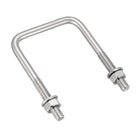 Square u-Bolts 2Pcs 1.77"(45mm) Inner Width 70mm Length M6 304 Stainless Steel U Bolt with Nuts Washers for Boat Trailer