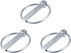 Linch Pin with Ring - 12mm X 70mm Trailer Pins Assortment Kit for Boat Kayak Canoe Trailer Tractor Trolley Horsebox 3Pcs