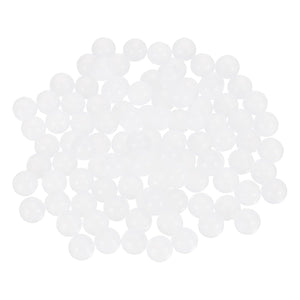 100Pcs Raised Panel Cabinet Door Spacers, 3/8"(9mm) Silicone Ball Stabilizers Bumpers for Cabinet Door Alignment Stress Distribution, White