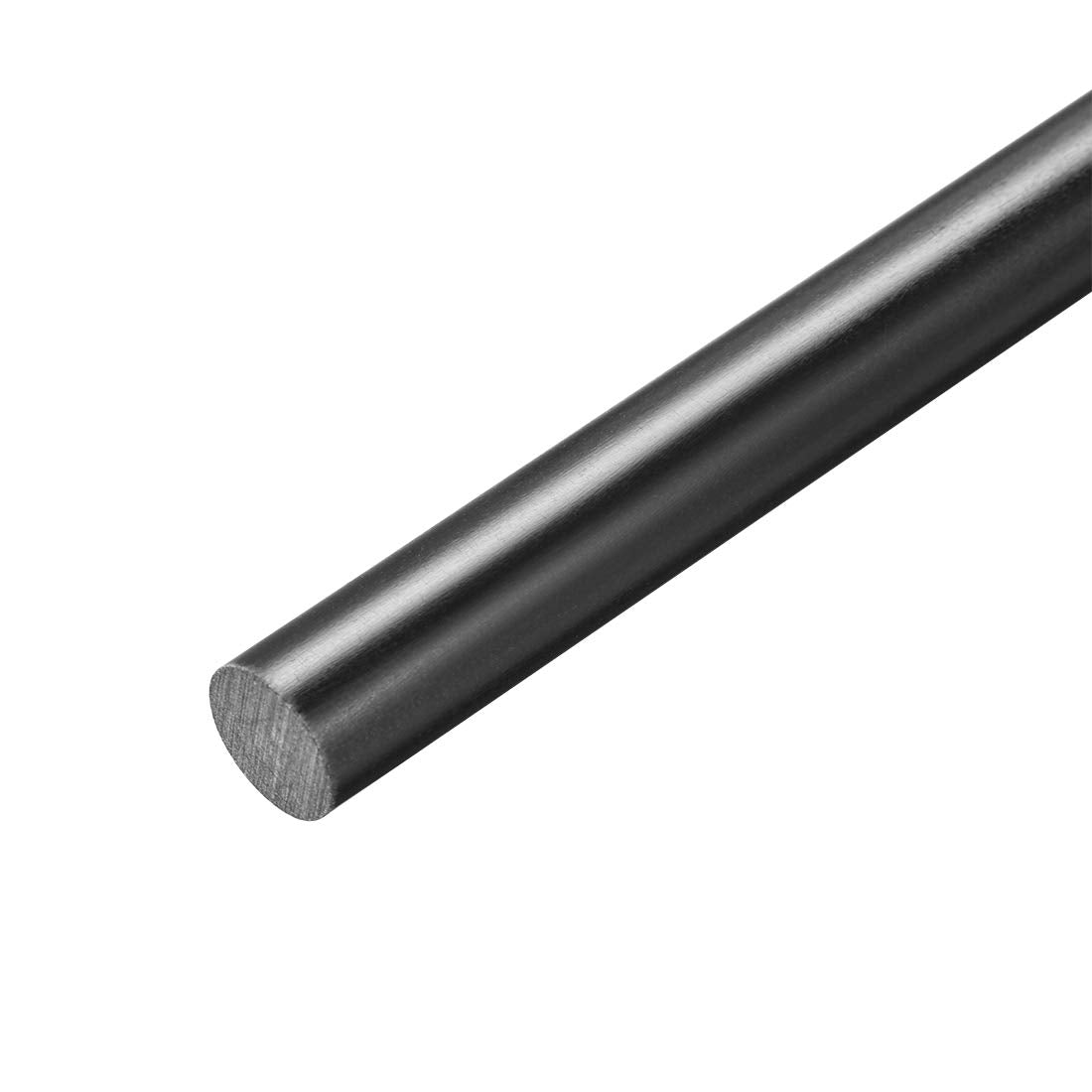 Plastic Round Rod,5/16 inch Dia 20 inch Length,Black FRP Fiberglass Round Rod Engineering Plastic Bar
