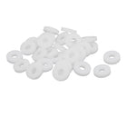PTFE Flat Washers 8.5mm OD 3mm ID 2mm Thickness Sealing Gasket for Faucet Pipe Water Hose, White, Pack of 30