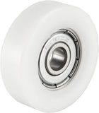 4pcs 6x30x9mm Roller Idler Bearing Pulley Sliding Conveyor Wheel White