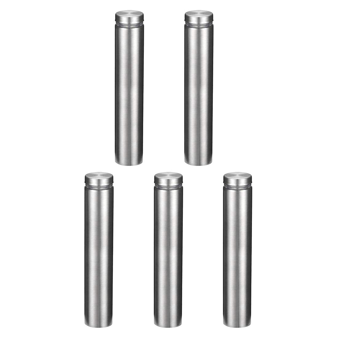 3/4 Dia x 4"(19x100mm) Standoff Screws Wall Mount Sign Holders Acrylic Glass Nails 5pcs
